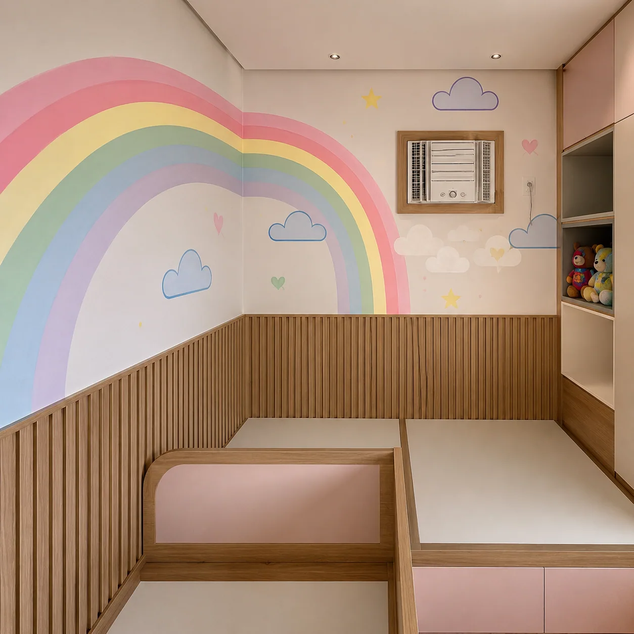 Arte em parede quarto infantil